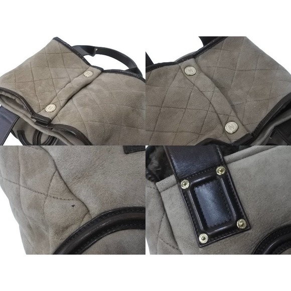 CHANEL Half Matelasse Handbag CC Coco Mark Brown Mouton - Picture 6 of 10